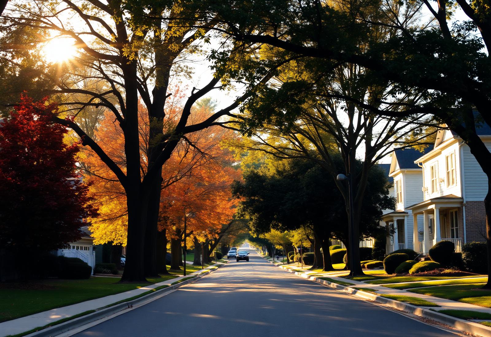 Tree-lined Atlanta neighborhood